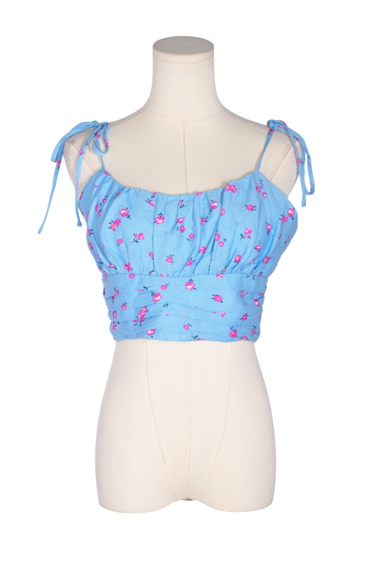 FOREVER 21 Women Crop Tops Regular fit in Blue - M - Velora