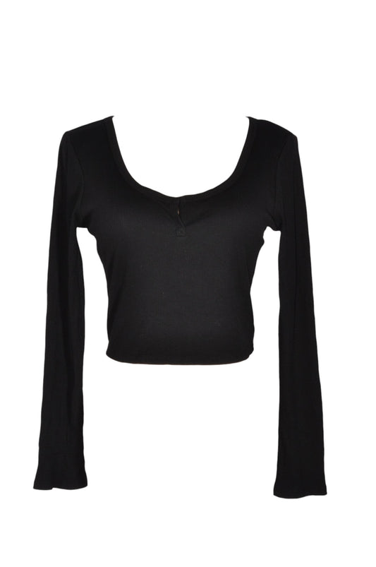 BOZZOLO Women Crop Tops Regular fit in Black - S - Velora