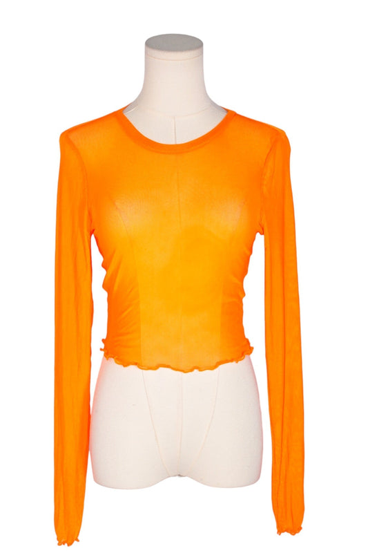 LOVE FIRE Women Crop Tops Regular fit in Orange - M - Velora