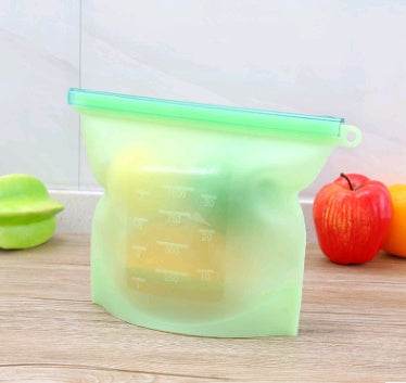 Reusable Silicone food storage bag vacuum sealed bag - Velora