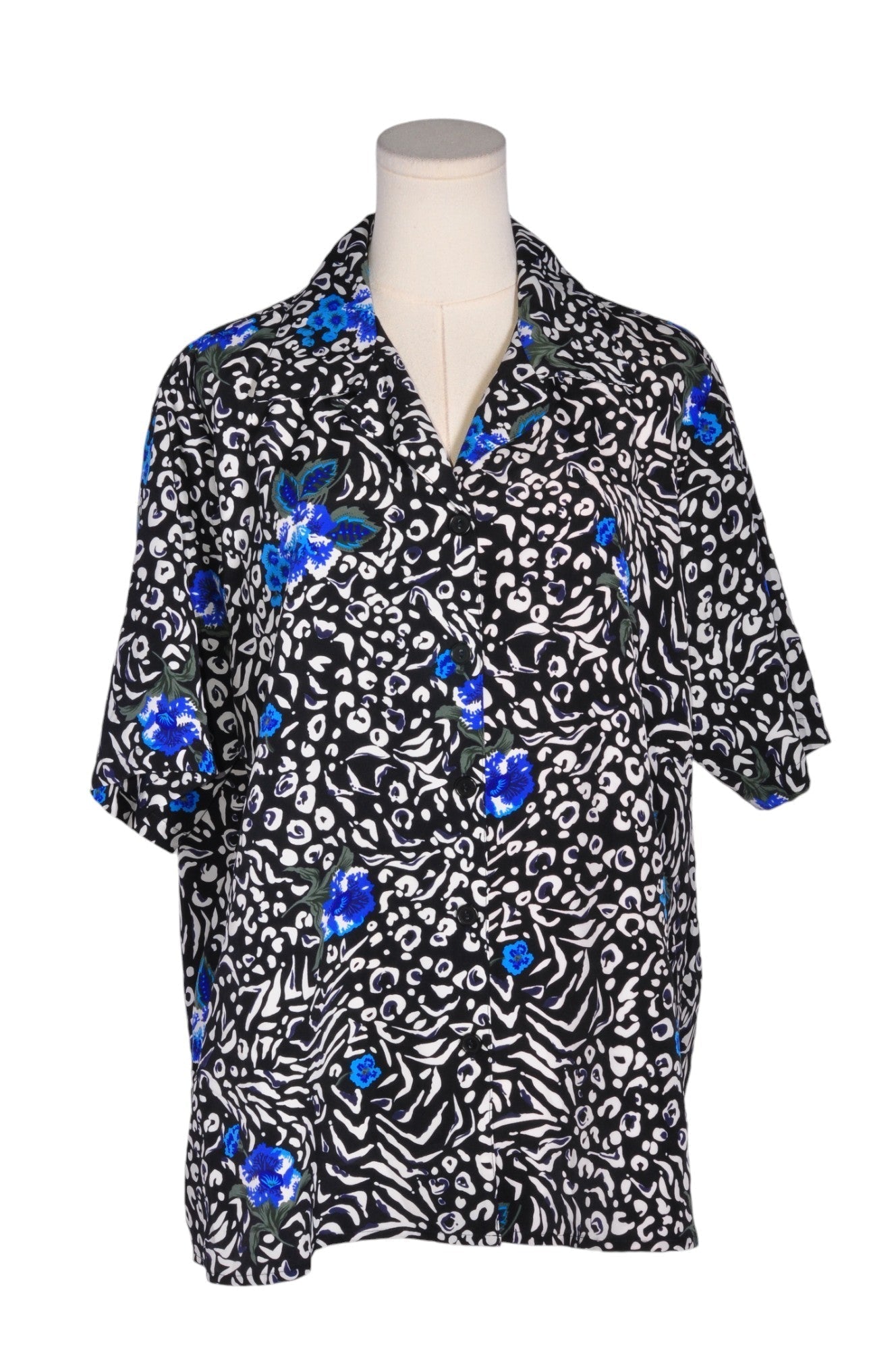 IMPRESSIONS Men Button Down Tops Regular fit in Blue - XL - Velora