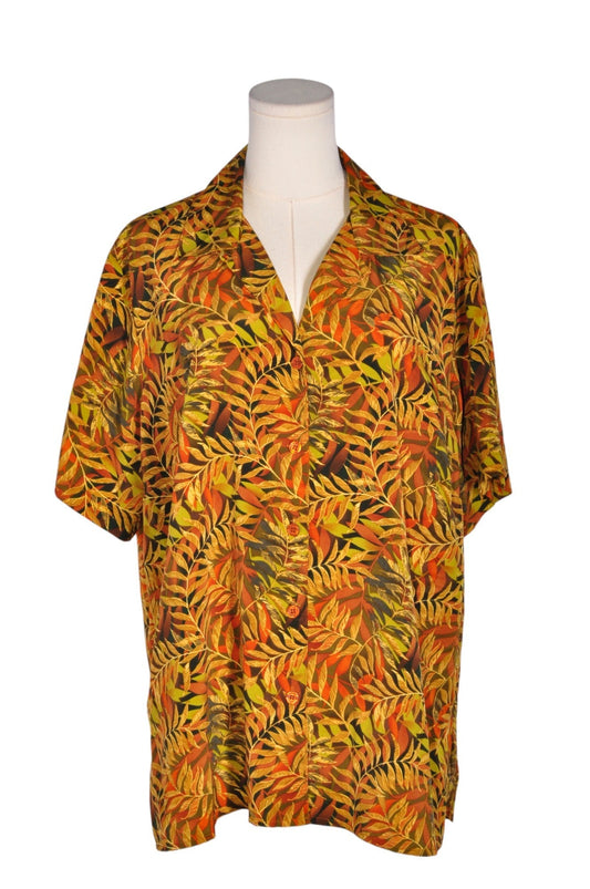 NOTATIONS Men Button Down Tops Regular fit in Orange - 1X - Velora