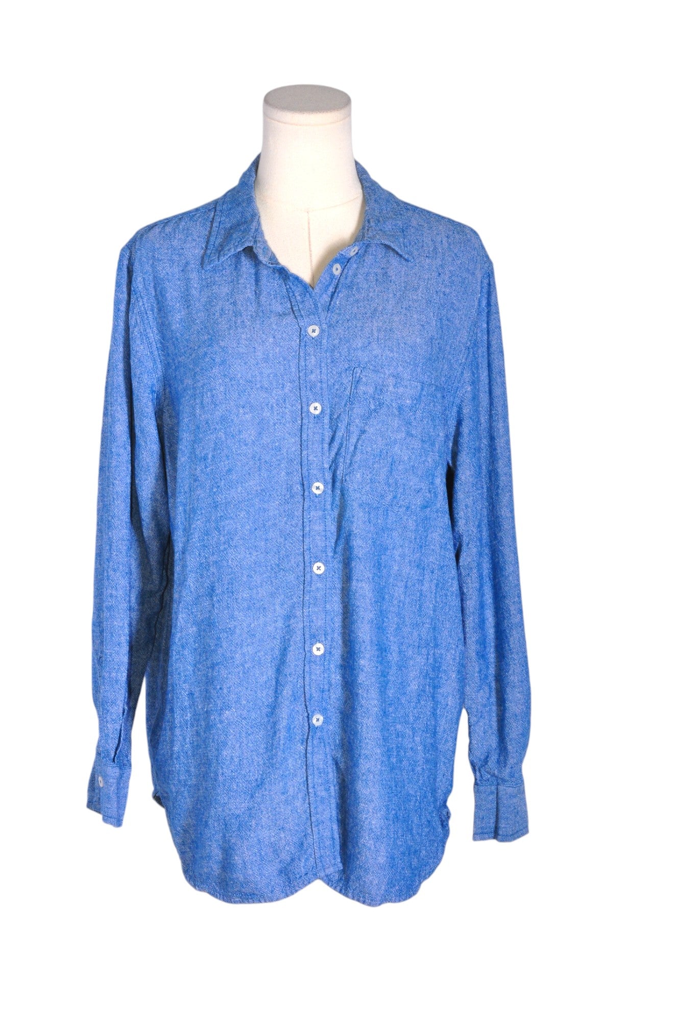 GAP Women Button Down Tops Regular fit in Blue - L Koop