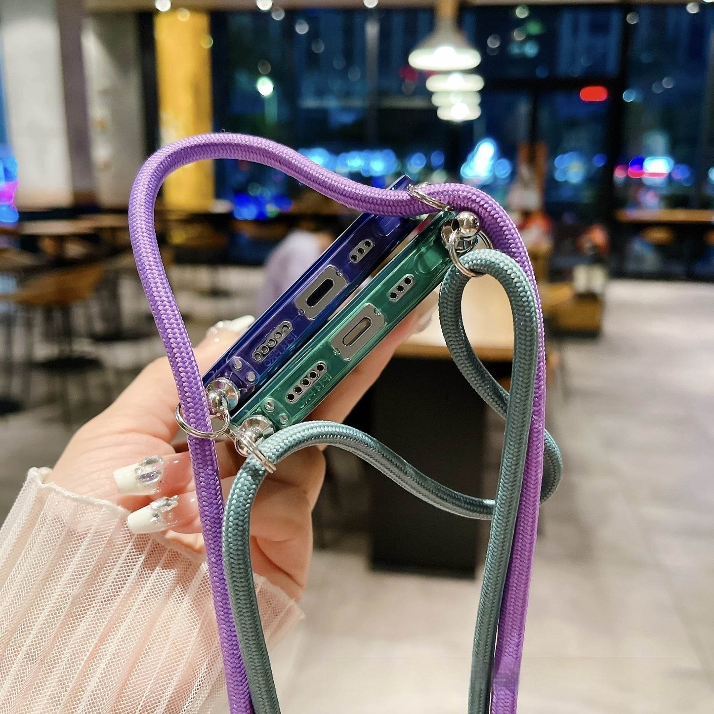 Crossbody Shell Pattern Lanyard Protective Cover - Velora