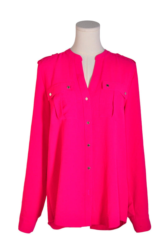CALVIN KLEIN Women Button Down Tops Regular fit in Pink - M - Velora