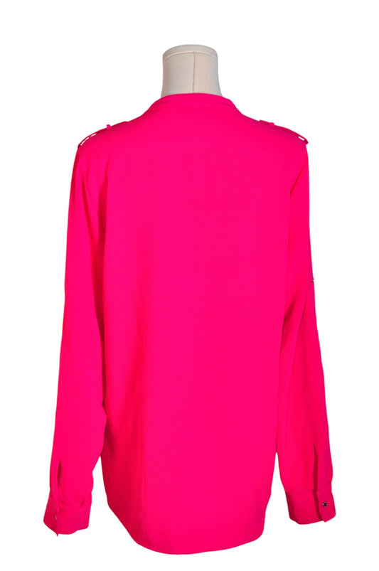 CALVIN KLEIN Women Button Down Tops Regular fit in Pink - M - Velora