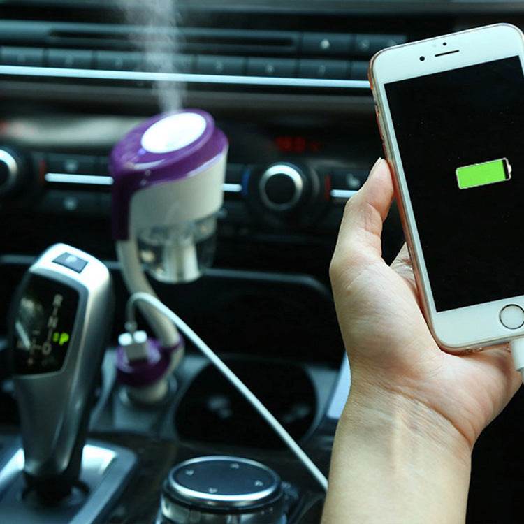 USB Aromatherapy Car diffuser with phone Charging Port - Velora