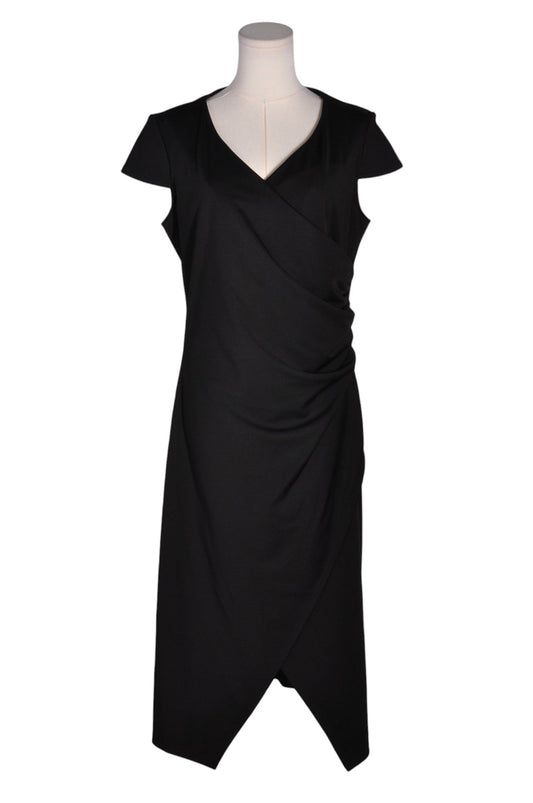 FLORAL-IN Women Wrap Dresses Regular fit in Black - L - Velora