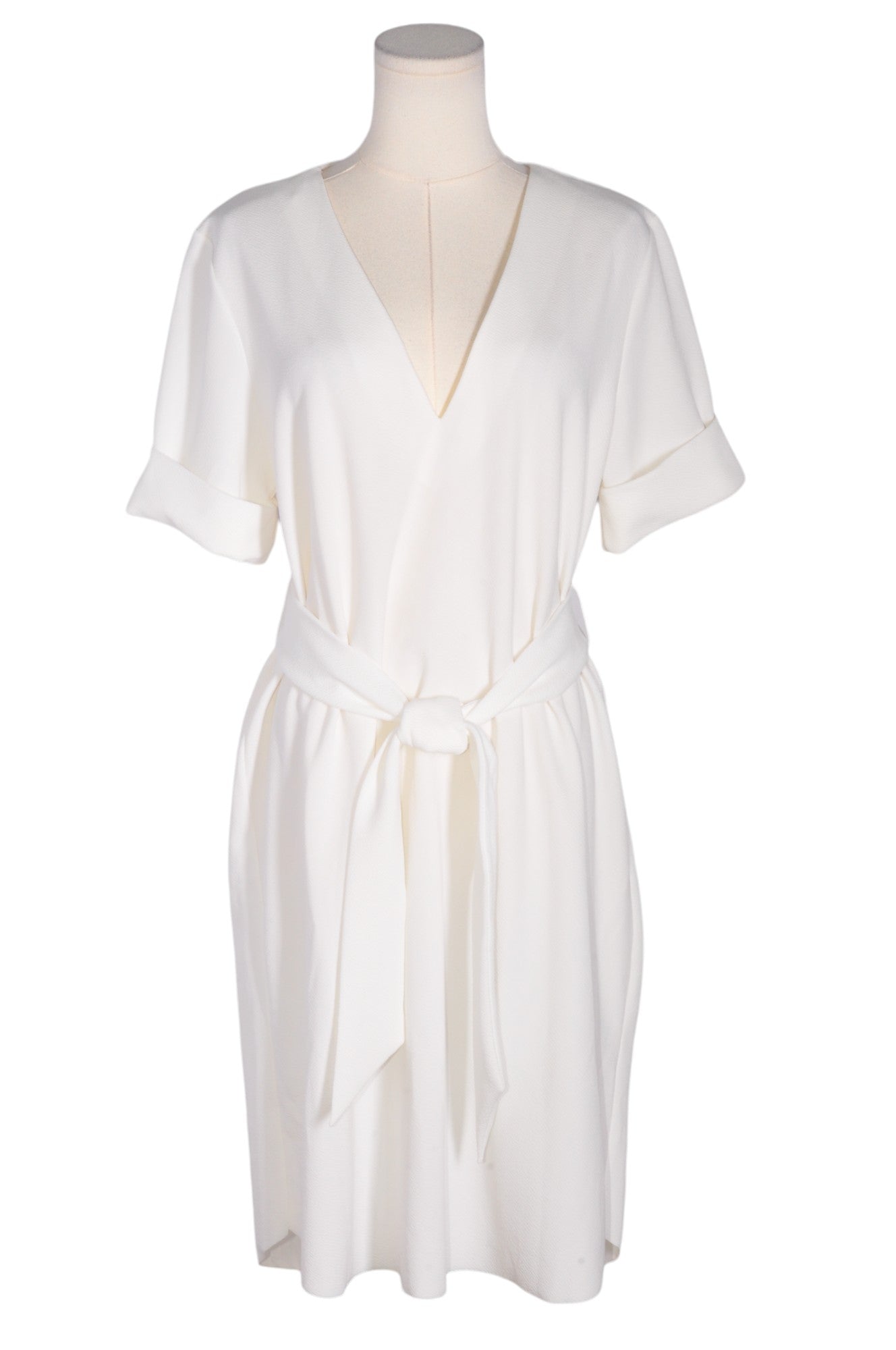ZARA Women Wrap Dresses Regular fit in White - M - Velora
