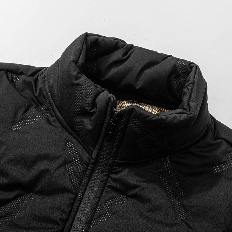 New Graphene-design Cotton Coat Winter Warm Thickened Fleece Jacket Fashion Casual Mens Clothing - Velora