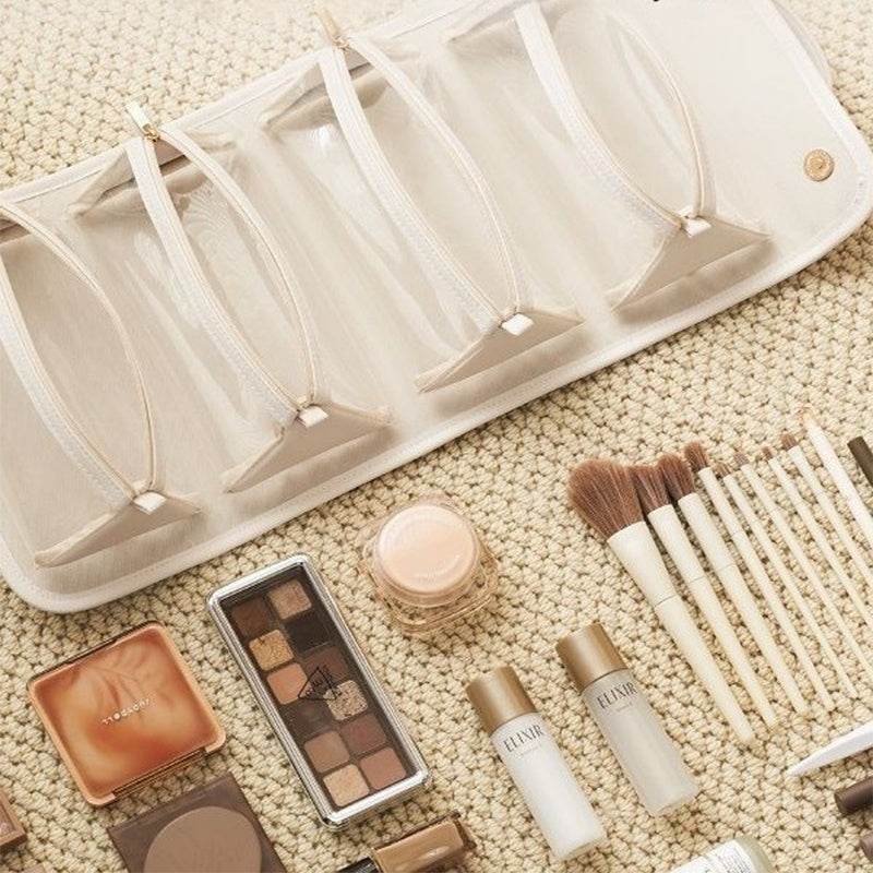 New Folding Cosmetic Bag Large Capacity Portable Handbag Waterproof Travel Storage Washing Bag For Women - Velora