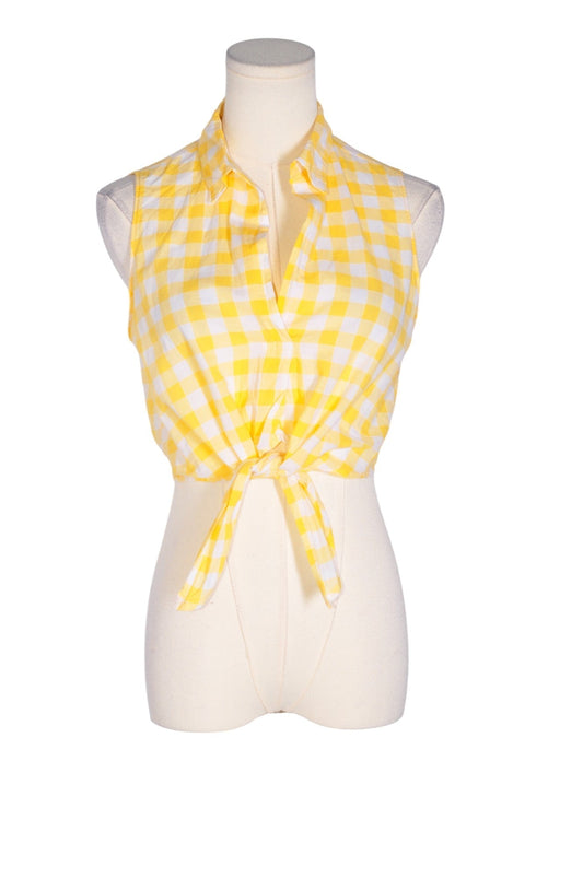 LUSH Women Crop Tops Regular fit in Yellow - S Koop