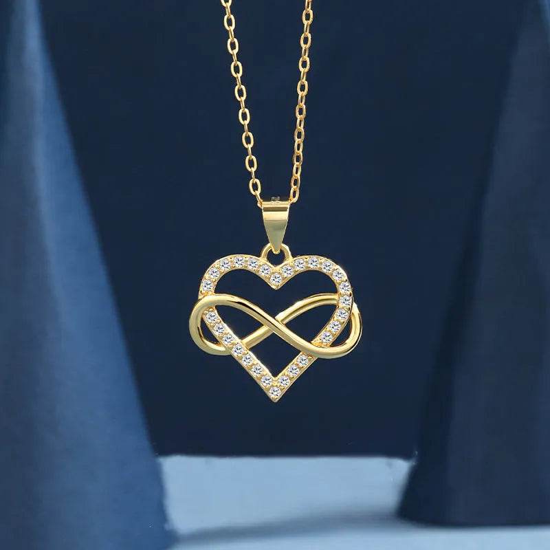 Unlimited Love Necklace Women Wrapped Love Valentine's Day Gifts All Match High-grade Can Not Be Dropped Collarbone Chain - Velora