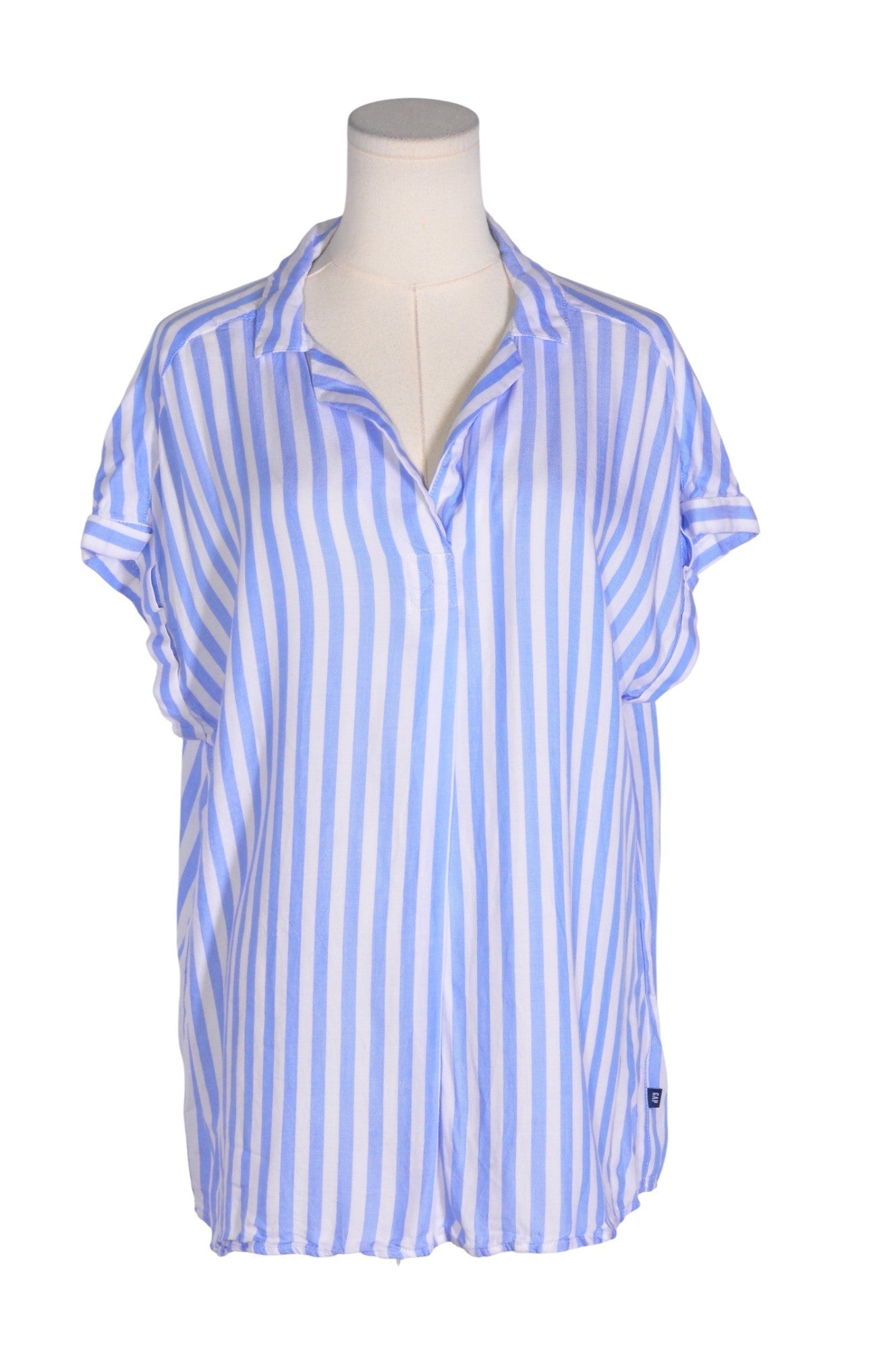 GAP Women Button Down Tops Regular fit in Blue - L Koop