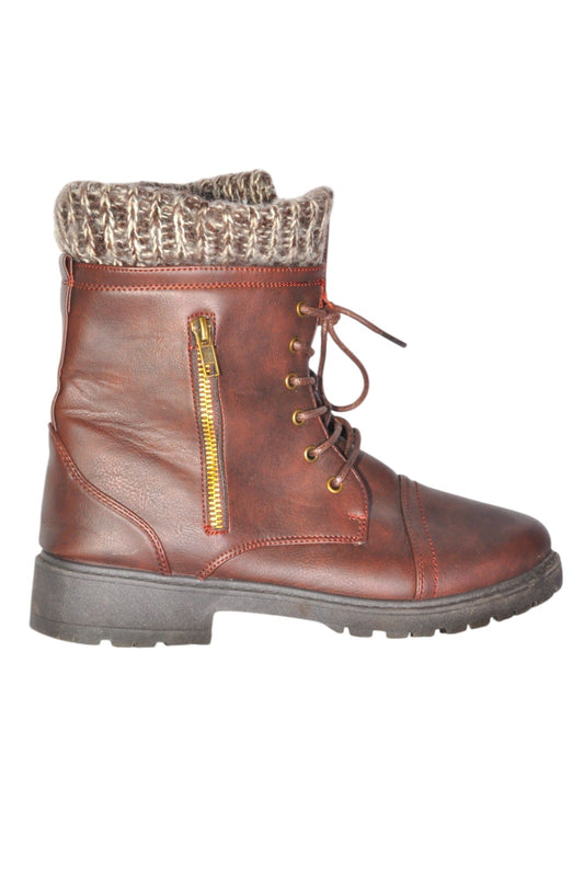 STREETWEAR SOCIETY Women Boots Regular fit in Brown - 19 - Velora