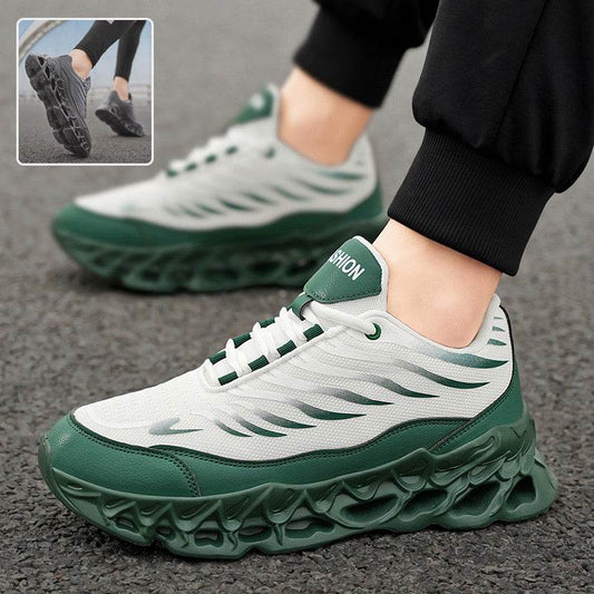 Men's Lace-up Sneakers Thick-soled Daddy Vulcanized Shoes Outdoor Running Sports Casual Shoes - Velora