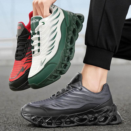 Men's Lace-up Sneakers Thick-soled Daddy Vulcanized Shoes Outdoor Running Sports Casual Shoes - Velora