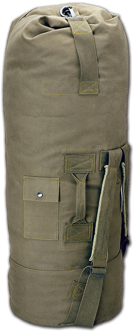 World Famous New Issue Duffle Bag with Padlock Ring Olive - Velora