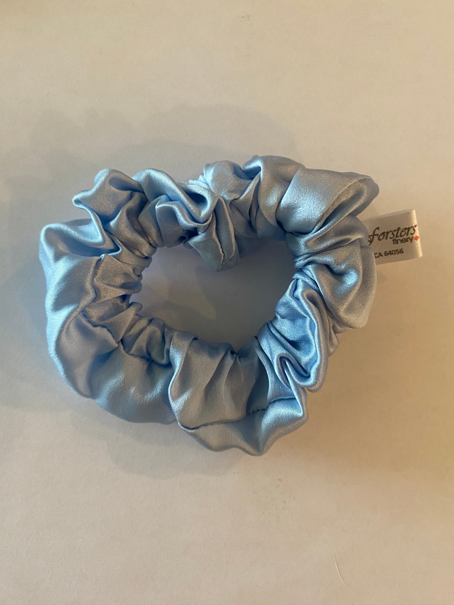 Silk Hair Scrunchie Light Blue - Velora