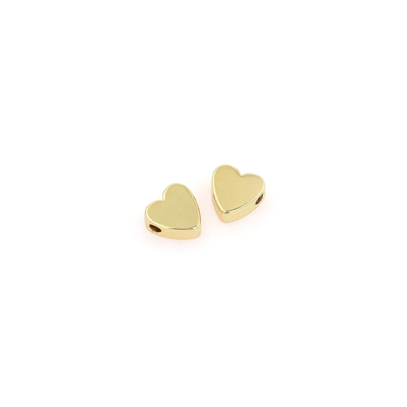 18k Yellow Gold Filled Heart Bead Addition - Velora Luxury Fashion