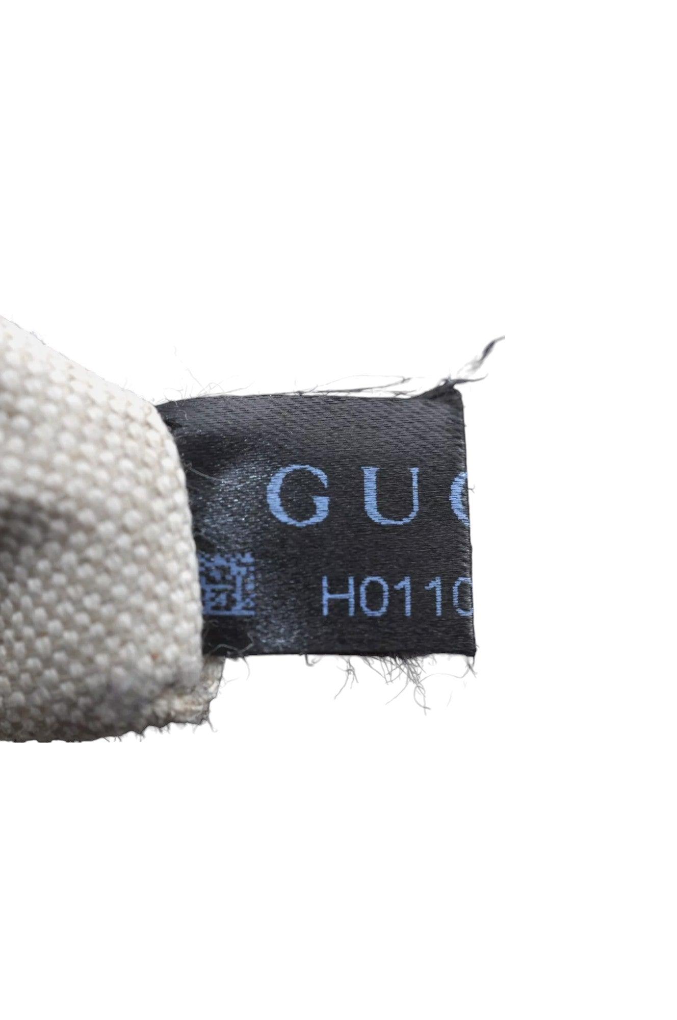 GUCCI Vintage Hand Tote Bag GG Nylon Leather Navy Blue L0937 - Velora