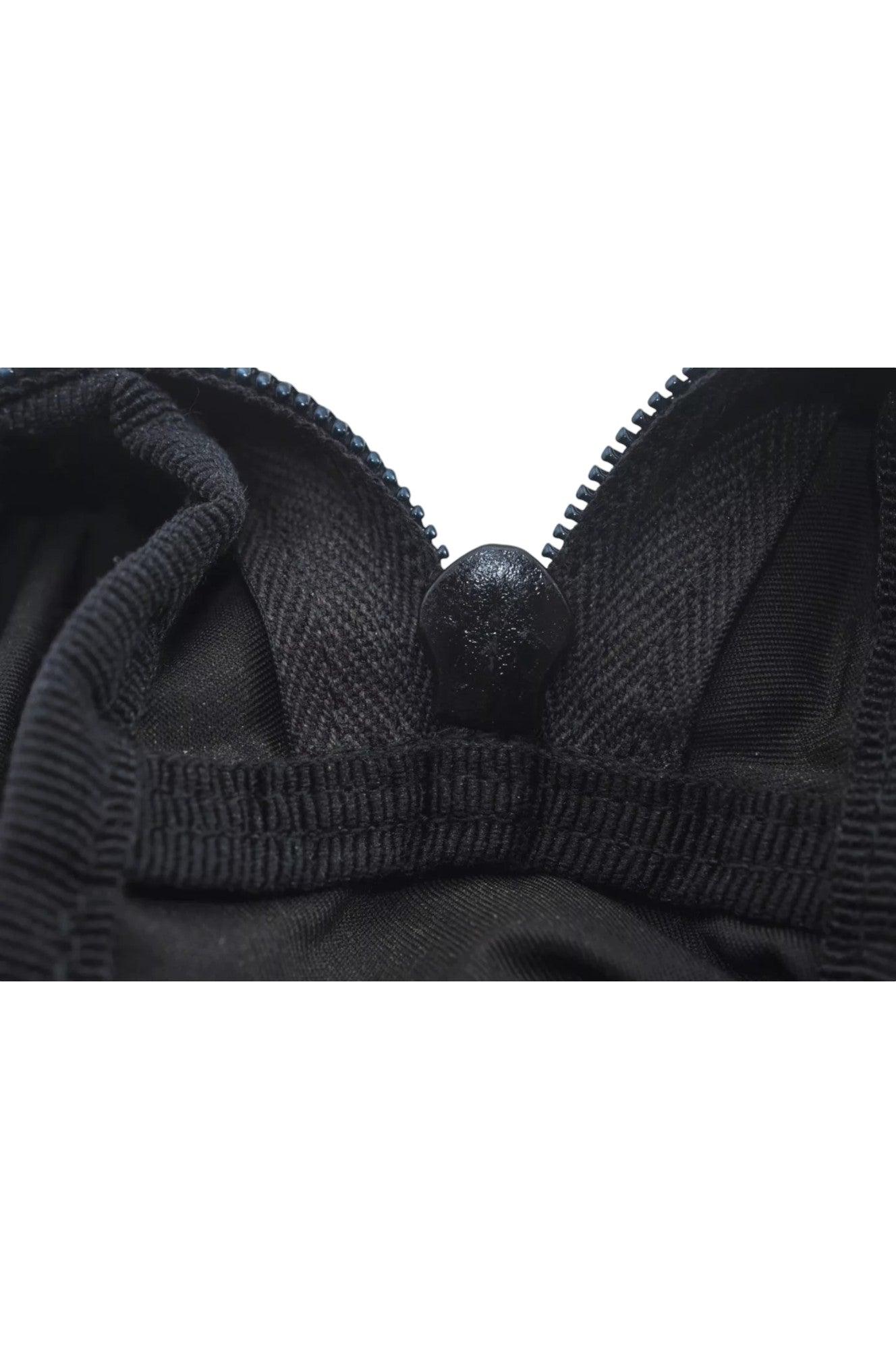 PRADA Nylon Leather Pouch Purse Black 3978K - Velora