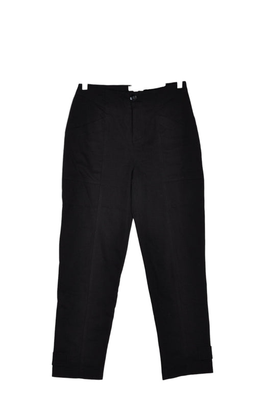 LIVOM Women Cargo Pants Regular fit in Black - 4 - Velora