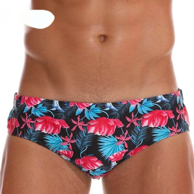Solid Color Plus Size Swimming Trunks Briefs Shorts underwear - Velora