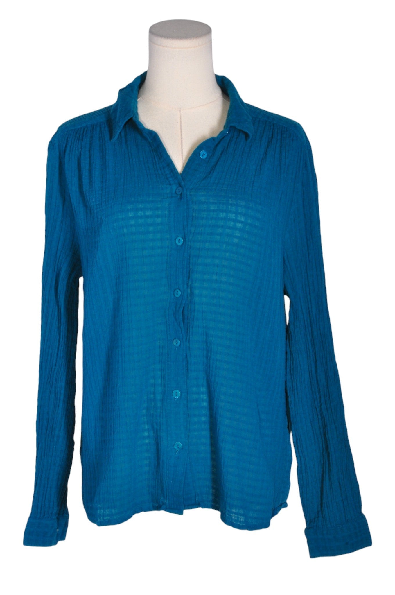 NORTHERN REFLECTIONS Women Button Down Tops Regular fit in Blue - L Koop