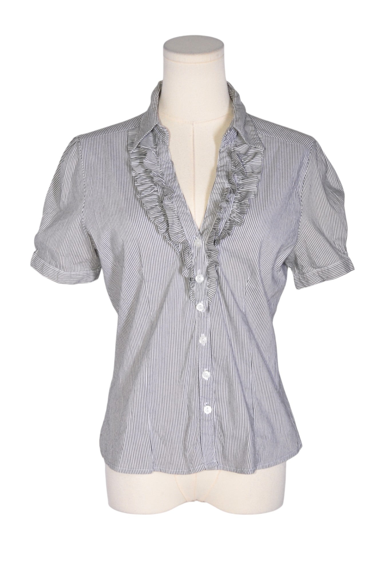 COUPÉ COLLECTION Women Button Down Tops Regular fit in Gray - M Koop