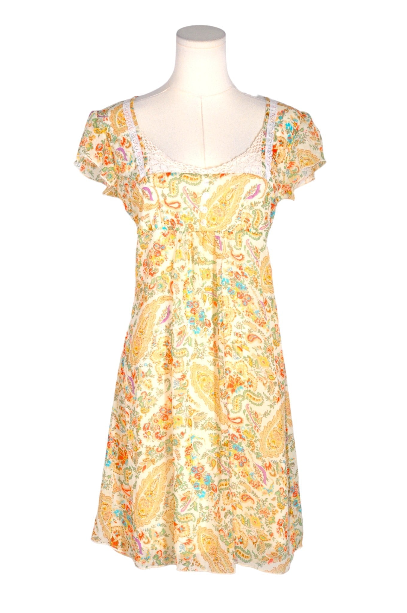 THREE WISHES Women A-Line Dresses Regular fit in Yellow - S Koop