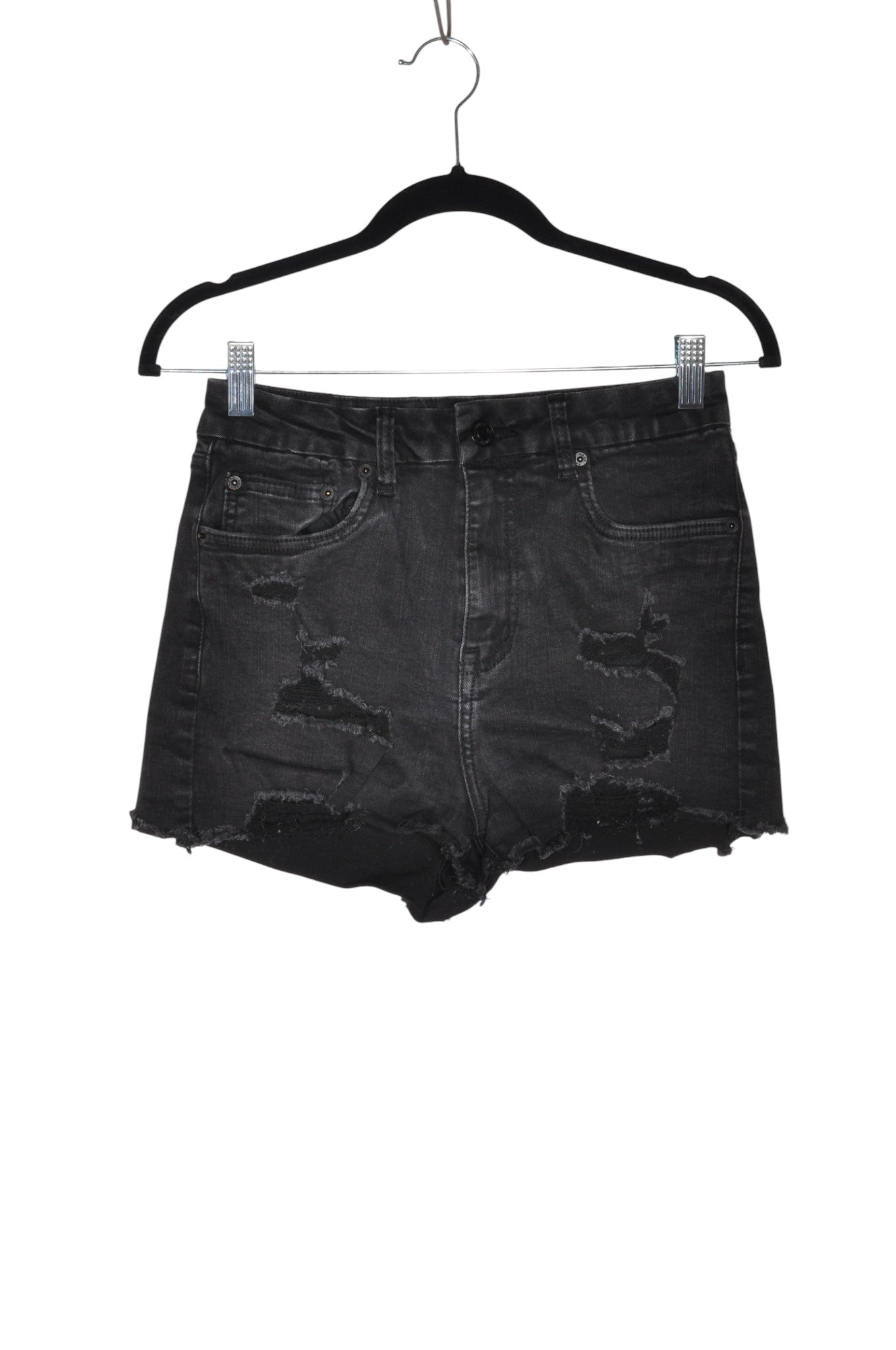 AEROPOSTALE Women Denim Shorts Regular fit in Black - 0 Koop