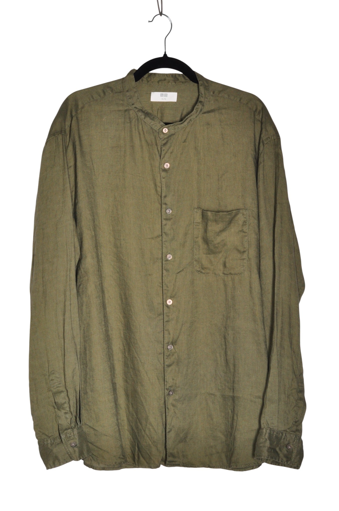 UNIQLO Men Button Down Tops Regular fit in Green - XL Koop