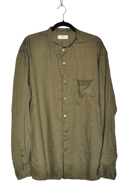 UNIQLO Men Button Down Tops Regular fit in Green - XL Koop