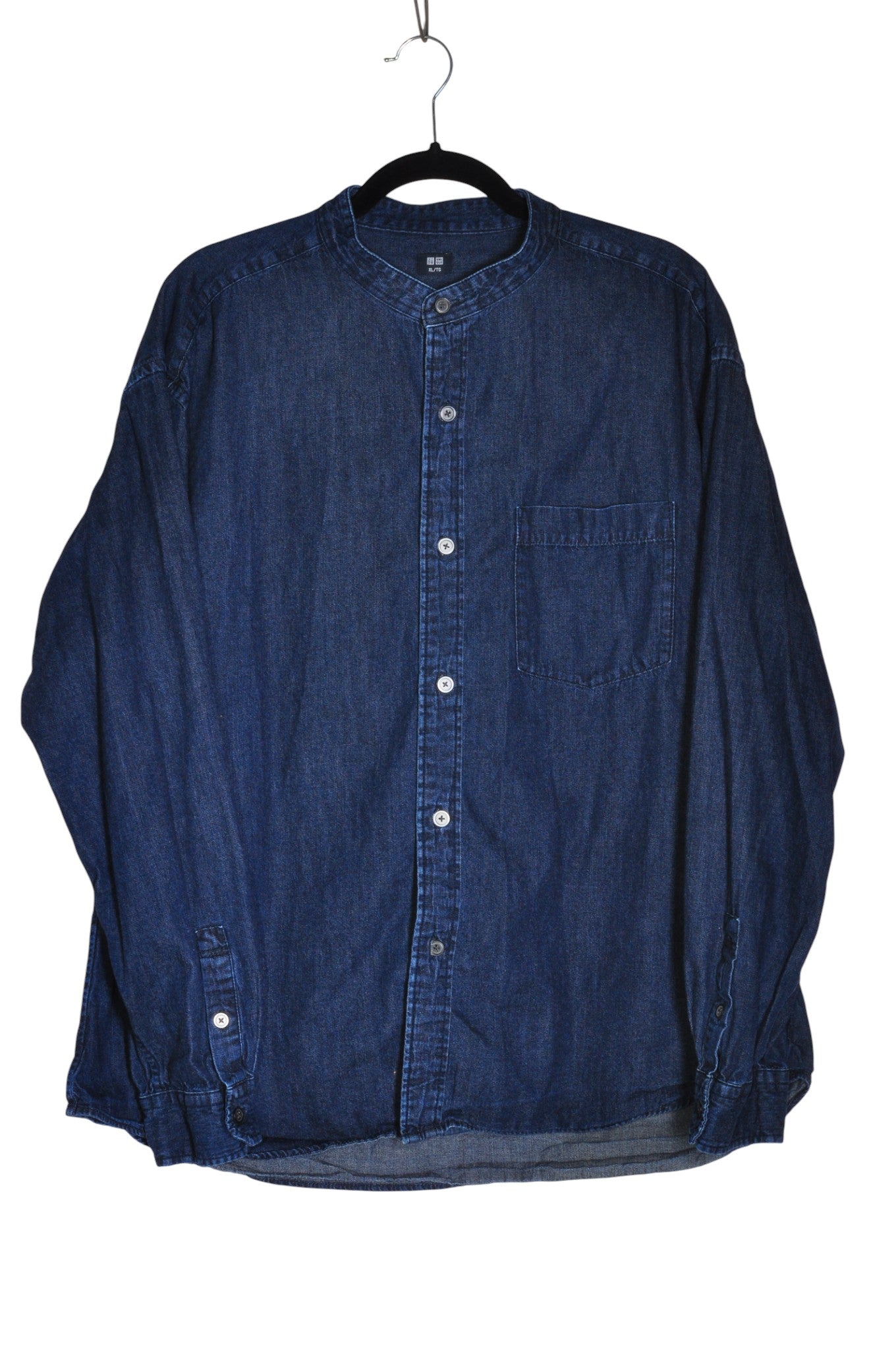 UNIQLO Men Denim Tops Regular fit in Blue - XL Koop