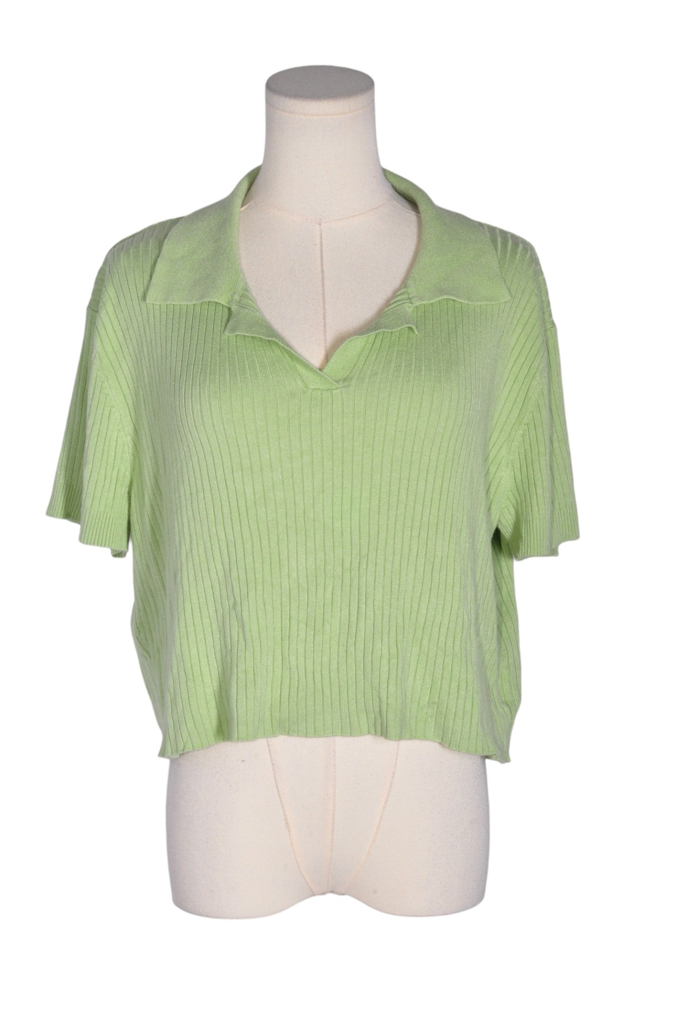 SHEIN Women Knit Tops Regular fit in Green - 3XL Koop