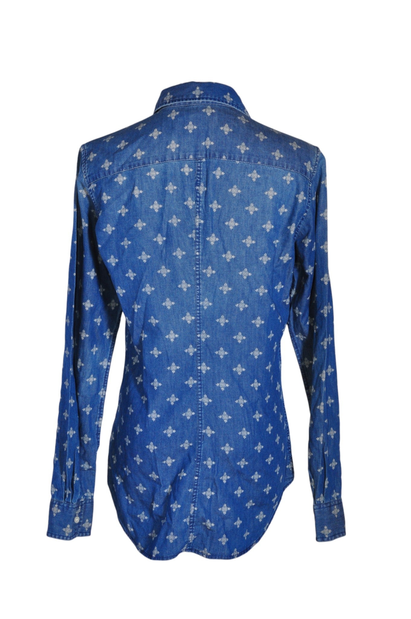UNIQLO Women Button Down Tops Regular fit in Blue - M Koop
