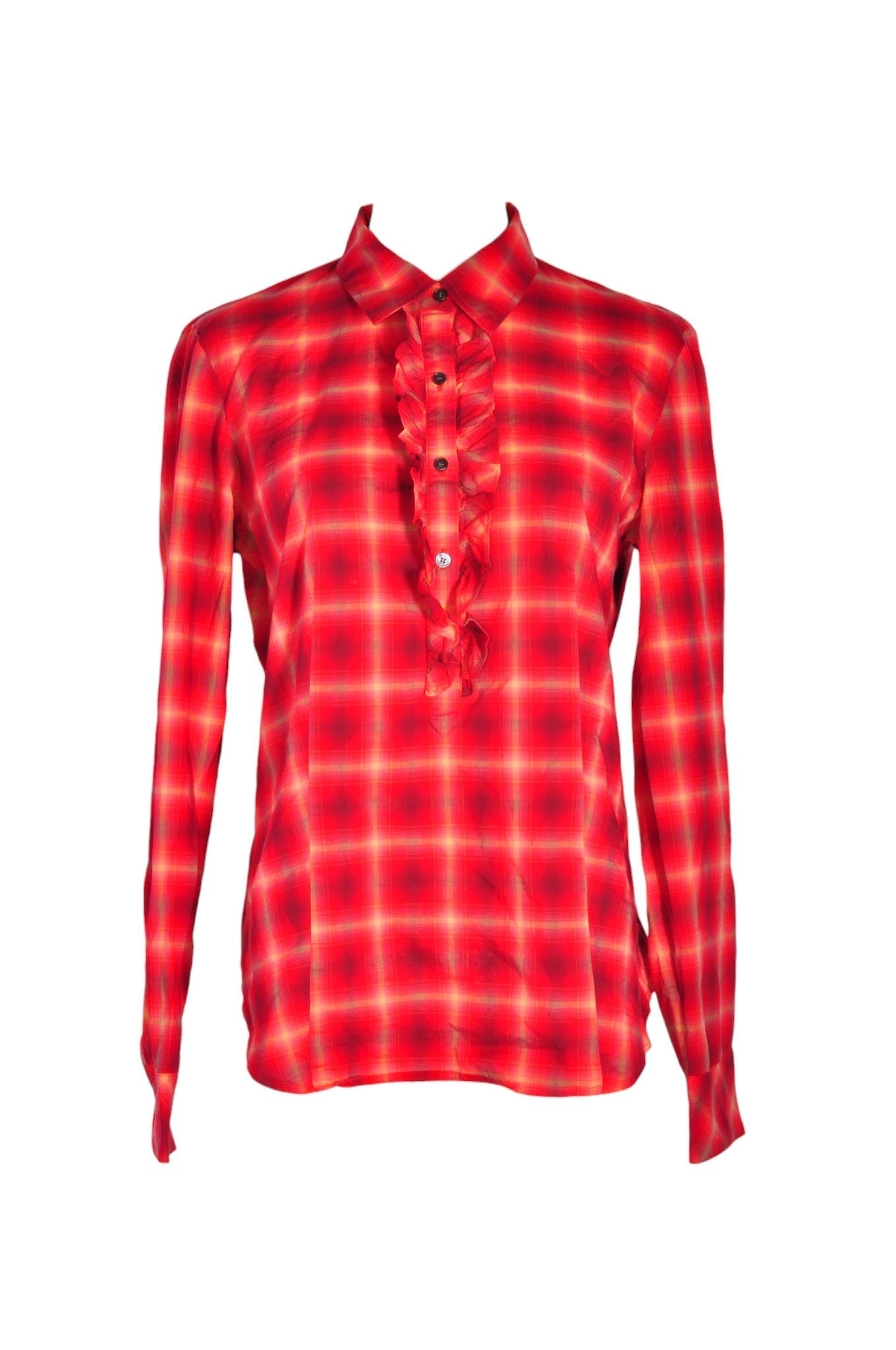 TALBOTS Women Button Down Tops Regular fit in Red - 6 Koop
