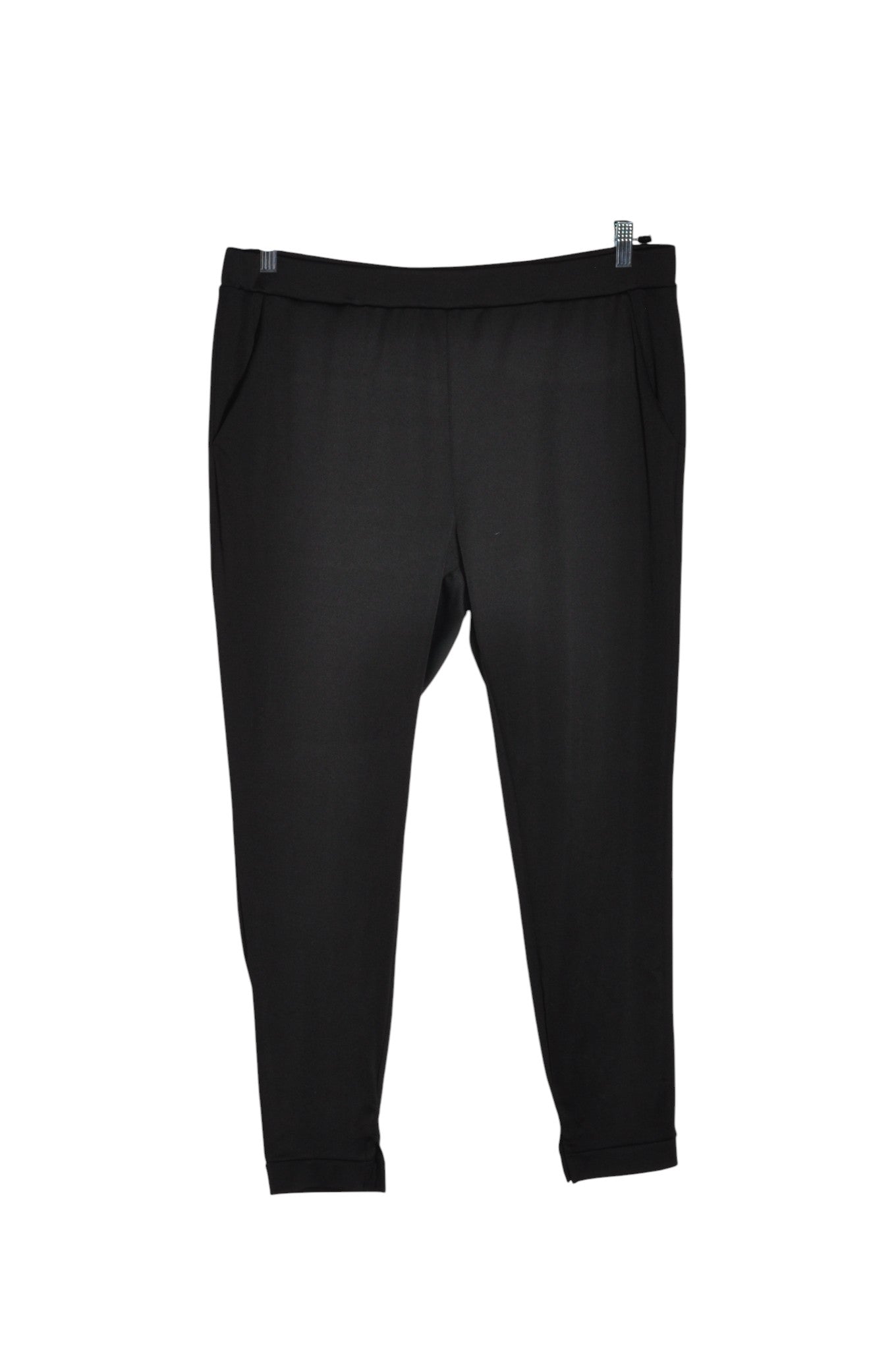 SHEIN Women Trousers Regular fit in Black - 3XL Koop