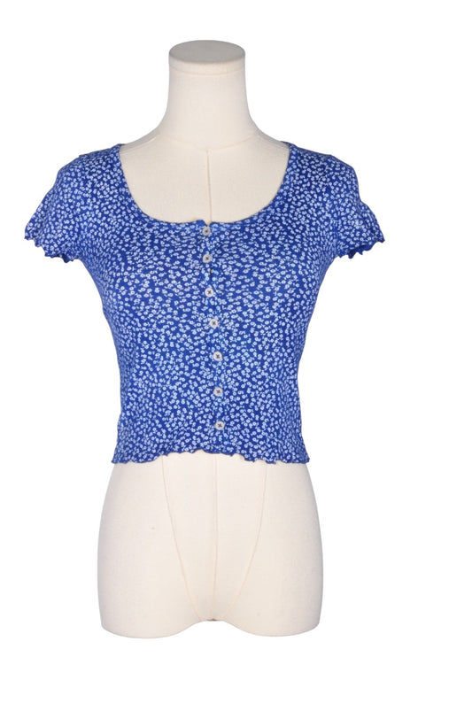 BRANDY MELVILLE Women Button Down Tops Regular fit in Blue - 2 Koop