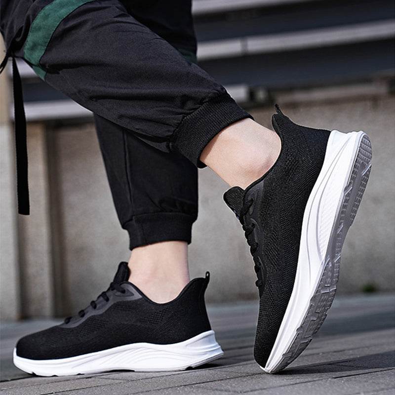 Men's Lace-up Running Shoes Mesh Lightweight Breathable Comfortable Sneakers - Velora