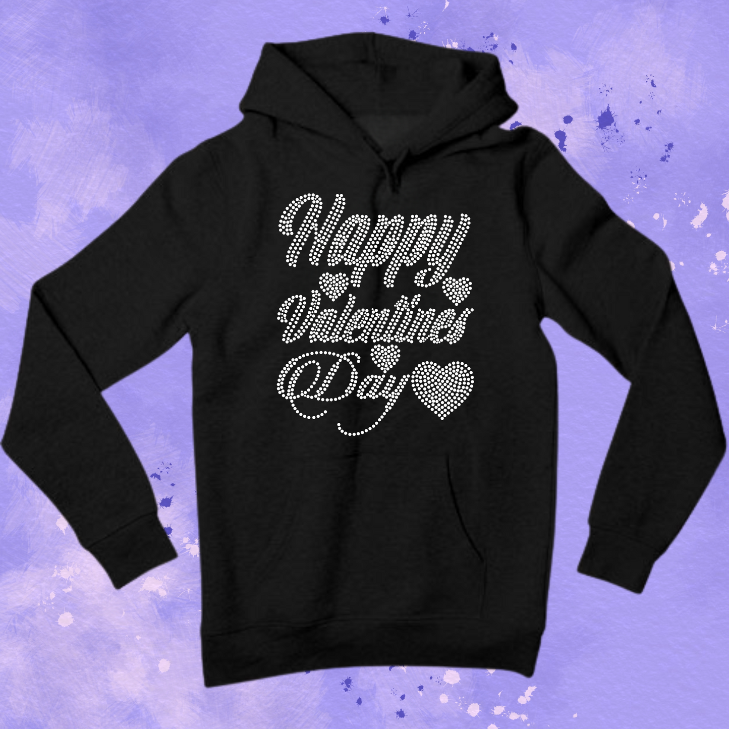 Happy Valentine's Day Rhinestone Shirt – Love Sparkle Bling Tee | Blingdazzel