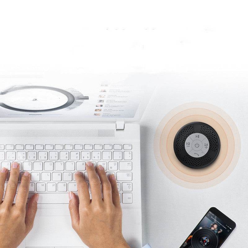 Portable Suction Subwoofer Stereo Waterproof Bluetooth Speaker - Velora