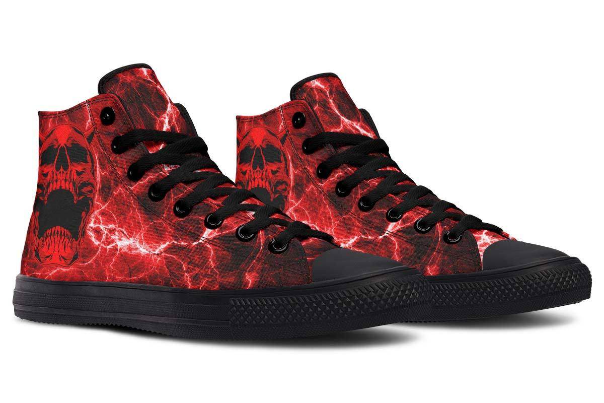 Printed Couple High Top Canvas Shoes - Velora