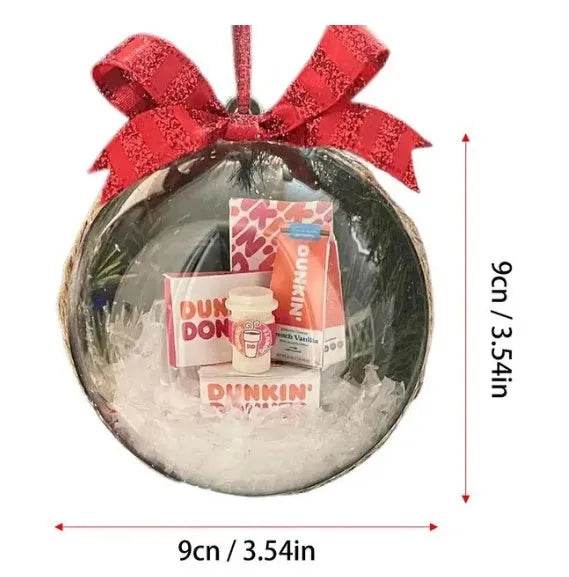 Christmas Tree Decoration Transparent Ball Hanging Decoration Scene Layout Hanging Decoration - Velora