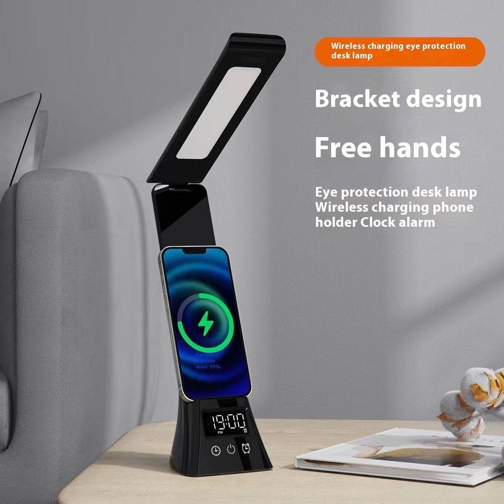 Wireless charging lamp with phone charger - Velora