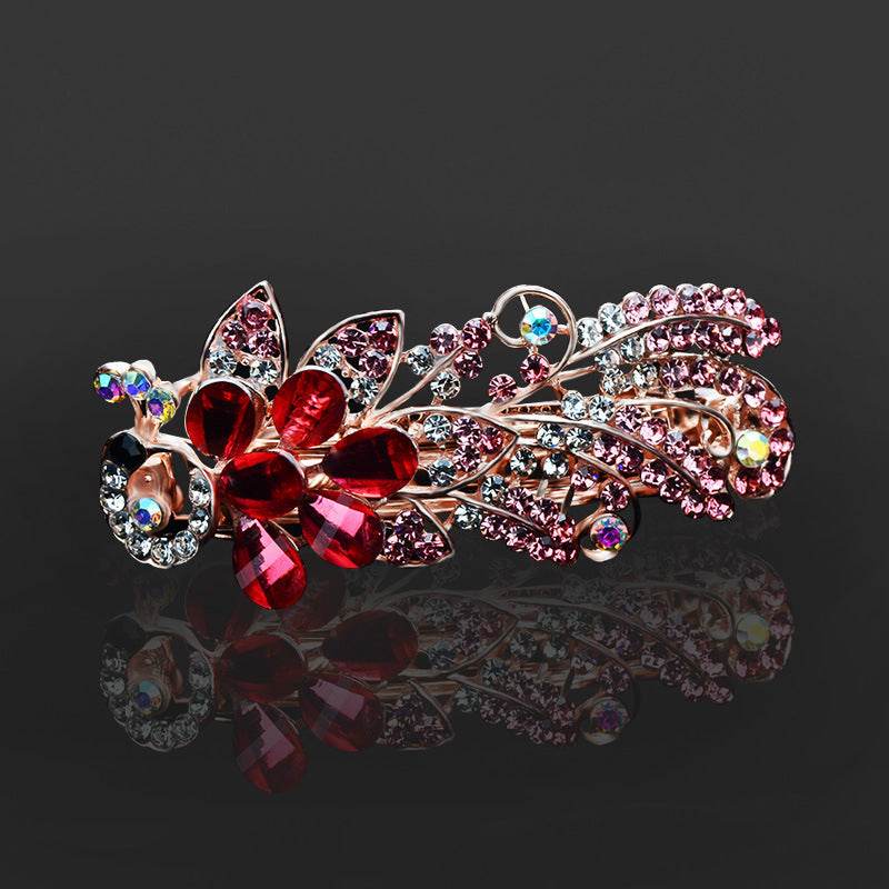 Rhinestone bow hair clip Accessories - Velora