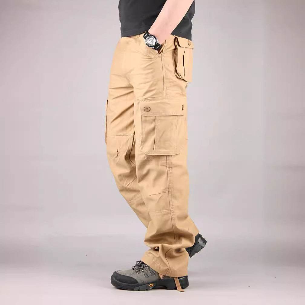 Multi-pocket Men's Casual Loose Labor Protection Cargo Pants - Velora