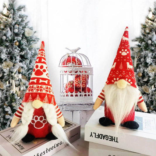 Christmas Faceless Doll Doll Holiday Decorative Ornaments - Velora