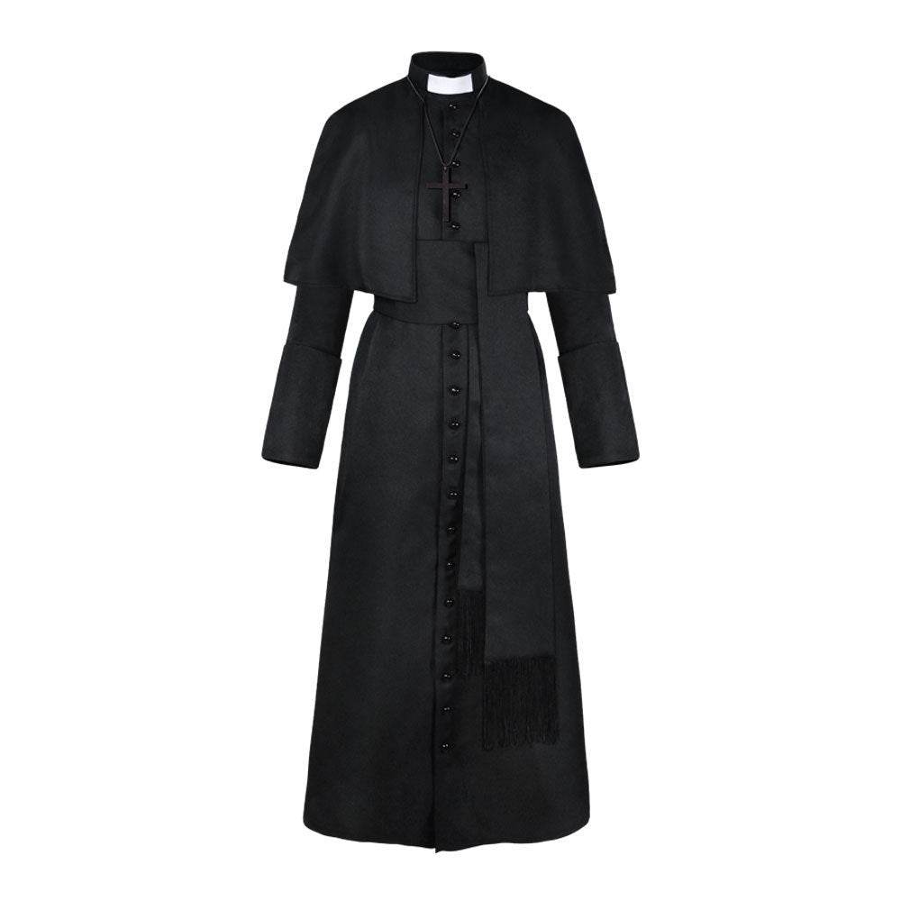 Halloween Priest Medieval Retro Cosplay Costume - Velora